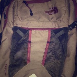 North Face purple backpack